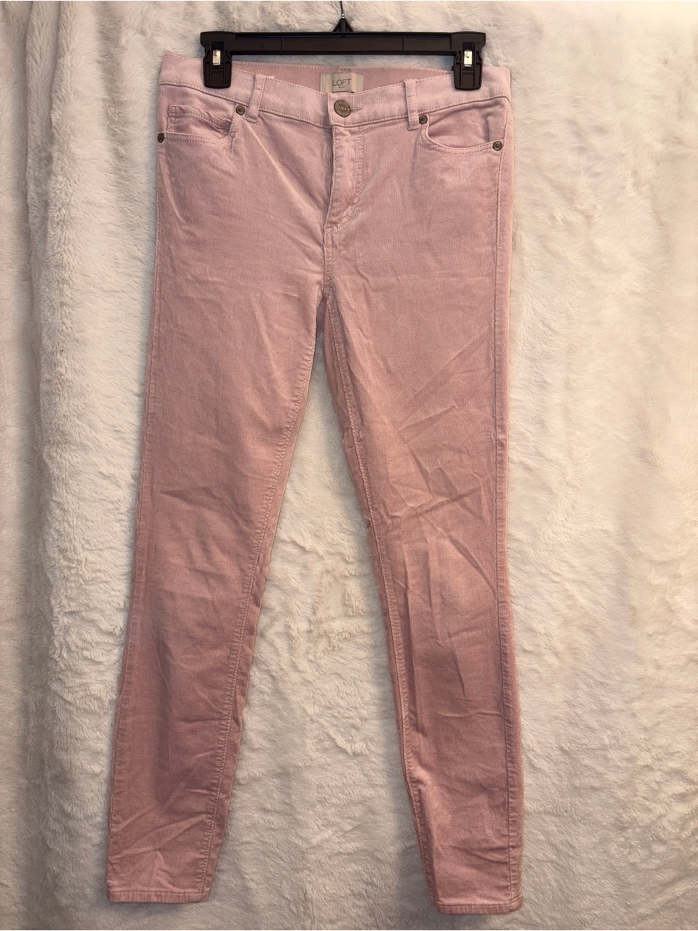 LOFT Blush Pink Corduroy Skinny Pants